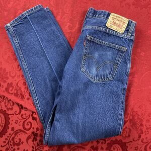 Vintage Levis Jeans Men 34x34(33”) Blue Denim 550 Relaxed Dark Wash American Y2K